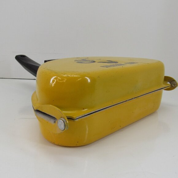 Nordic Ware Omelette Pan Yellow Black Good Morning Rooster Design USA Vintage - Picture 4 of 8